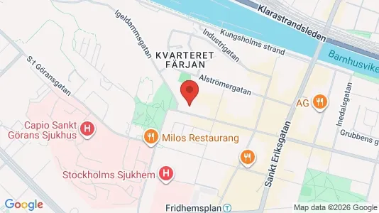 Lägenheter att hyra i Kungsholmen - kort over placeringen