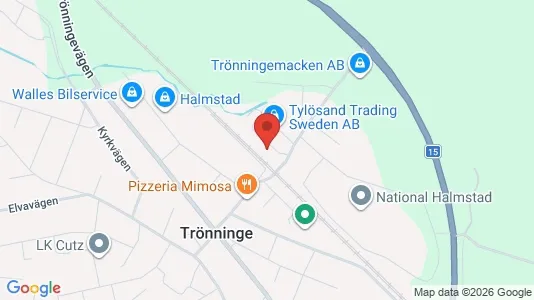 Lägenheter att hyra i Halmstad - kort over placeringen