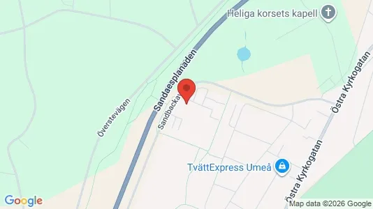 Lägenheter att hyra i Umeå - kort over placeringen
