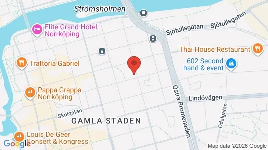 Lägenheter att hyra i Norrköping - kort over placeringen