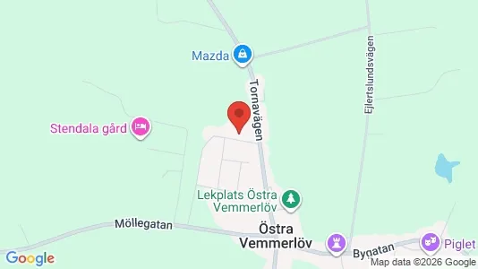 Lägenheter att hyra i Kristianstad - kort over placeringen