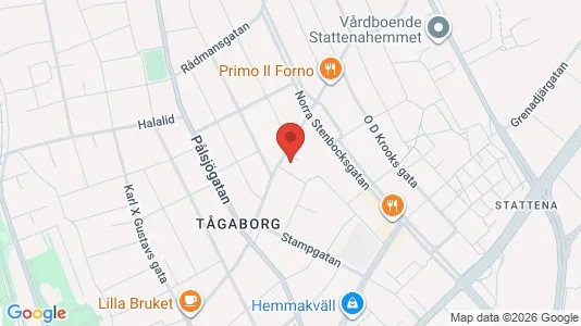 Lägenheter att hyra i Helsingborg - kort over placeringen