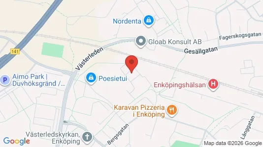 Lägenheter att hyra i Enköping - kort over placeringen