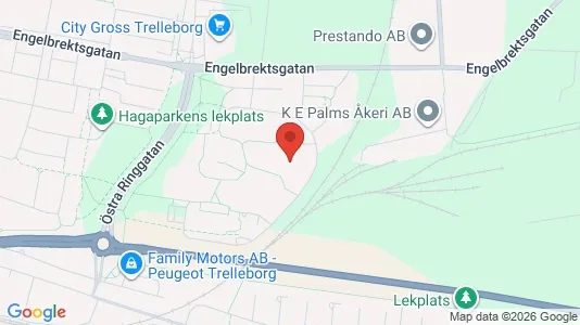 Lägenheter att hyra i Trelleborg - kort over placeringen