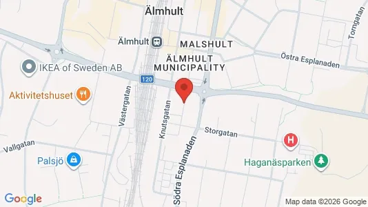Lägenheter att hyra i Älmhult - Bild från Google Street View