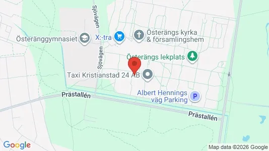 Lägenheter att hyra i Kristianstad - kort over placeringen