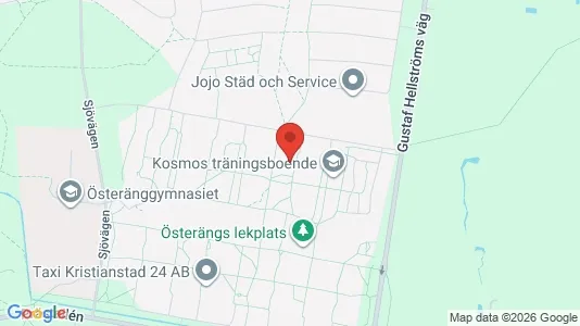 Lägenheter att hyra i Kristianstad - kort over placeringen
