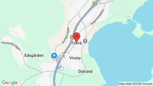 Hus att hyra i Timrå - kort over placeringen