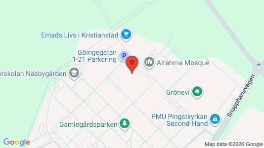 Lägenheter att hyra i Kristianstad - kort over placeringen