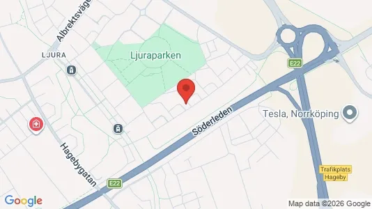 Lägenheter att hyra i Norrköping - kort over placeringen