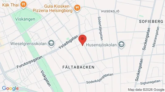 Lägenheter att hyra i Helsingborg - kort over placeringen