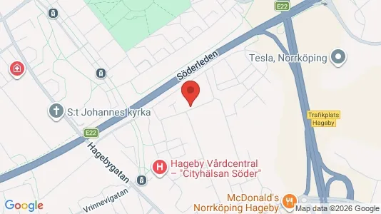 Lägenheter att hyra i Norrköping - kort over placeringen