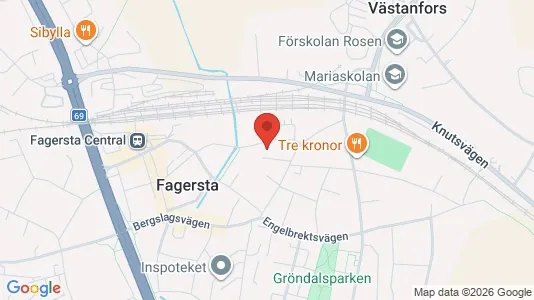 Lägenheter att hyra i Fagersta - kort over placeringen