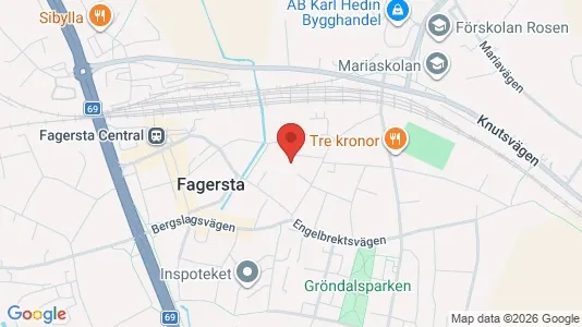 Lägenheter att hyra i Fagersta - kort over placeringen