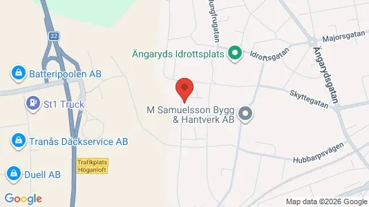 Lägenheter att hyra i Tranås - kort over placeringen