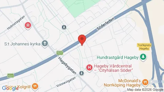 Lägenheter att hyra i Norrköping - kort over placeringen