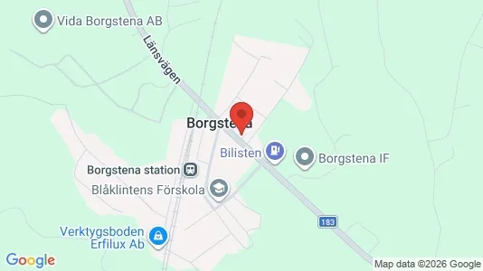 Lägenheter att hyra i Borås - kort over placeringen