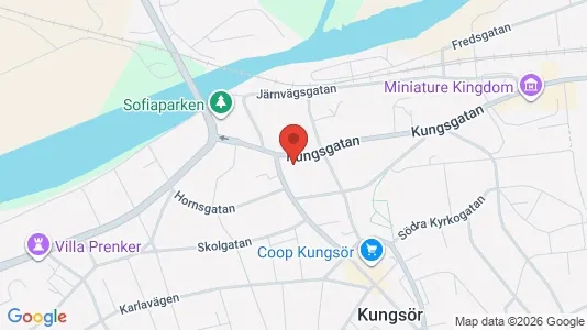 Lägenheter att hyra i Kungsör - kort over placeringen
