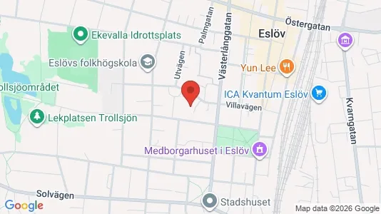 Lägenheter att hyra i Eslöv - kort over placeringen