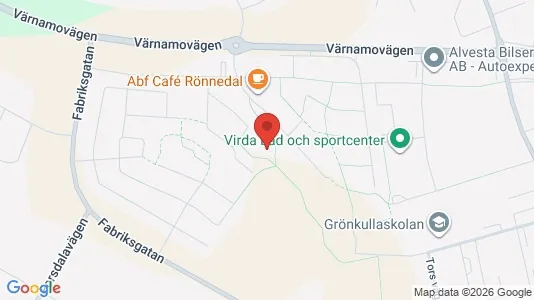 Lägenheter att hyra i Alvesta - kort over placeringen