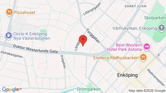 Lägenheter att hyra i Enköping - kort over placeringen
