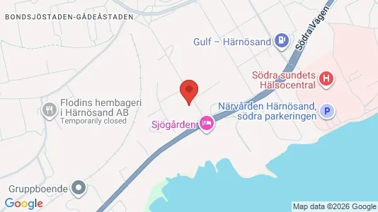 Lägenheter att hyra i Härnösand - kort over placeringen