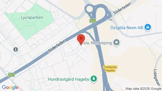 Lägenheter att hyra i Norrköping - kort over placeringen