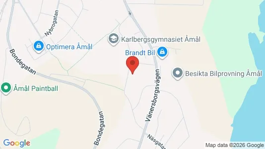 Lägenheter att hyra i Åmål - kort over placeringen