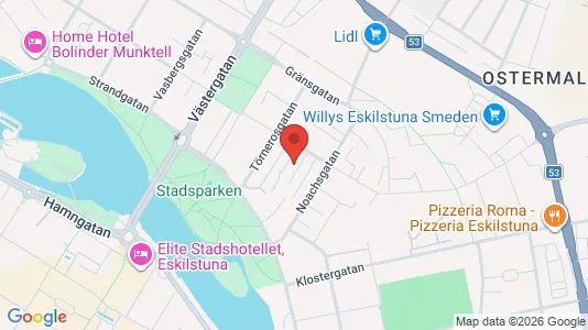 Lägenheter att hyra i Eskilstuna - kort over placeringen