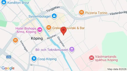 Lägenheter att hyra i Köping - kort over placeringen