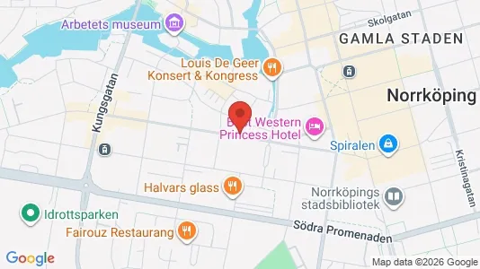 Lägenheter att hyra i Norrköping - kort over placeringen