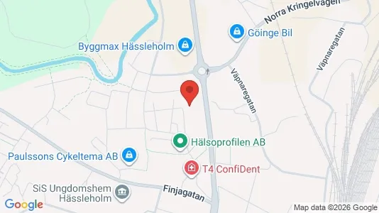 Lägenheter att hyra i Hässleholm - kort over placeringen