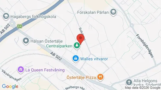 Lägenheter att hyra i Södertälje - kort over placeringen