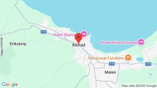 Lägenheter att hyra i Båstad - kort over placeringen
