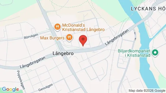 Lägenheter att hyra i Kristianstad - kort over placeringen