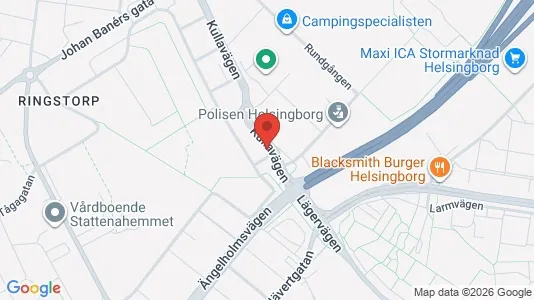 Lägenheter att hyra i Helsingborg - kort over placeringen