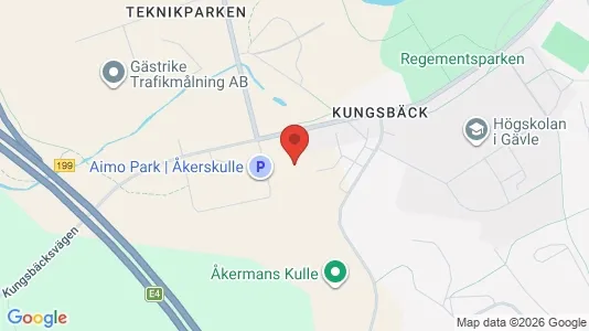 Lägenheter att hyra i Gävle - kort over placeringen