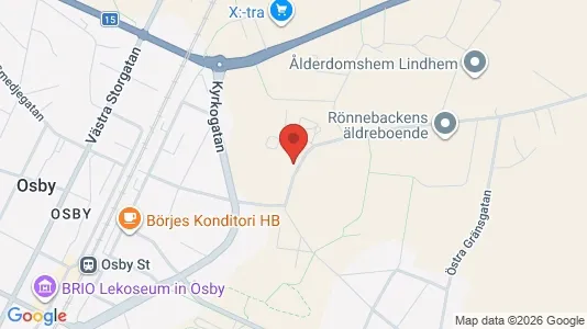 Lägenheter att hyra i Osby - kort over placeringen