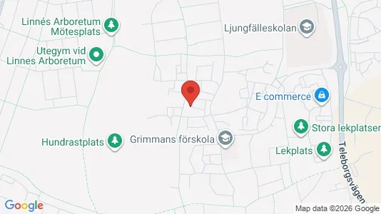 Lägenheter att hyra i Växjö - kort over placeringen