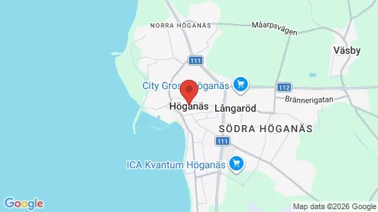 Lägenheter att hyra i Höganäs - kort over placeringen