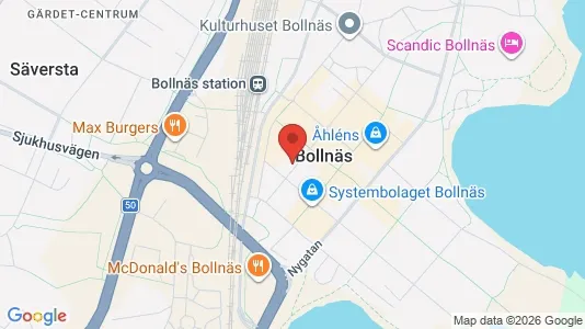 Lägenheter att hyra i Bollnäs - kort over placeringen