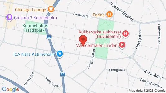 Lägenheter att hyra i Katrineholm - kort over placeringen