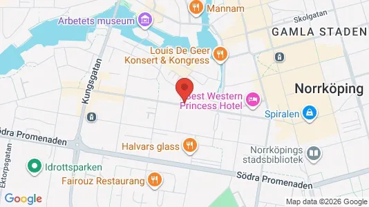 Lägenheter att hyra i Norrköping - kort over placeringen