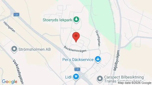 Lägenheter att hyra i Tranås - kort over placeringen