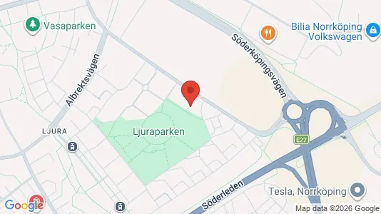 Lägenheter att hyra i Norrköping - kort over placeringen