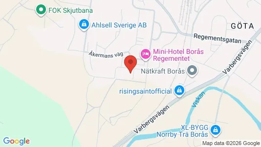 Lägenheter att hyra i Borås - kort over placeringen