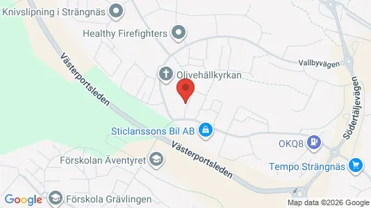Lägenheter att hyra i Strängnäs - kort over placeringen