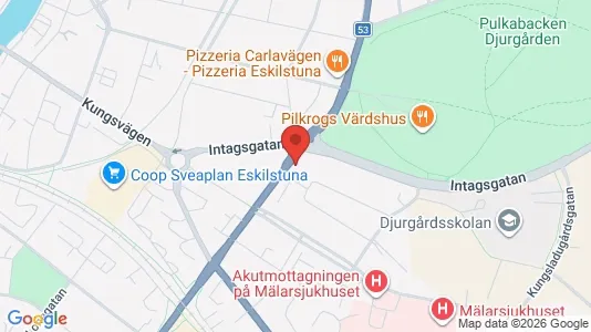 Lägenheter att hyra i Eskilstuna - kort over placeringen