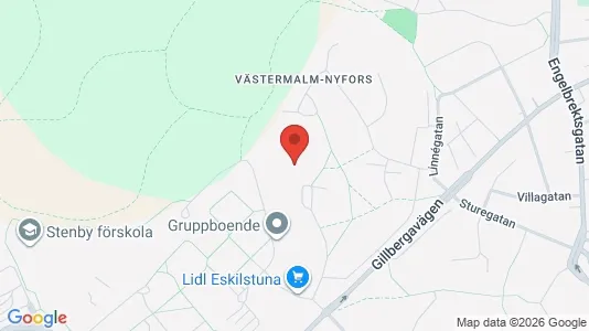 Lägenheter att hyra i Eskilstuna - kort over placeringen