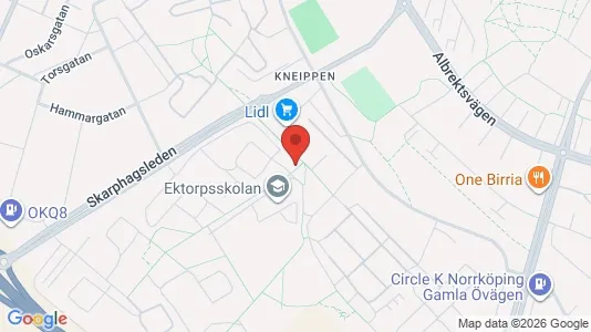 Lägenheter att hyra i Norrköping - kort over placeringen